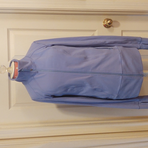 Lululemon Full Zip Jacket (Size 10) Periwinkle Sweatshirt No Hood - Picture 4 of 8